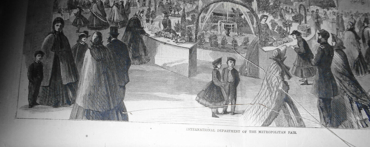 Harper's Weekly April 23, 1864 : Metropolitan Fair, NY - Original complete issue