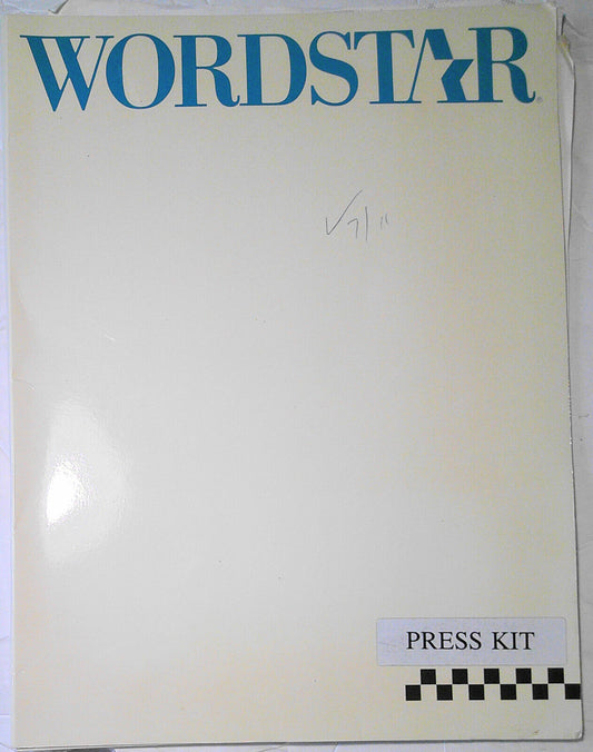 Wordstar Press Kit, 1990 - Brochure and promo literature