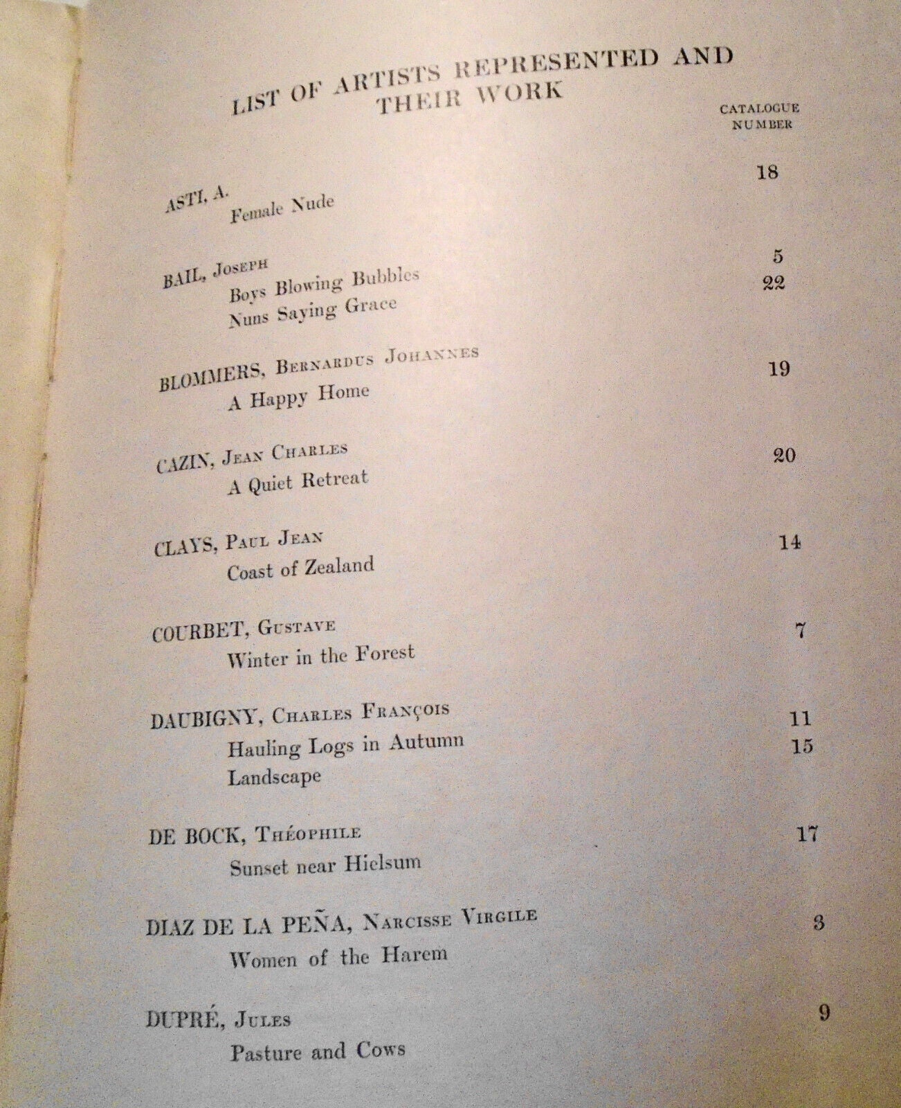 1911 Catalogue of important modern paintings Felix Isman -American Art Galleries