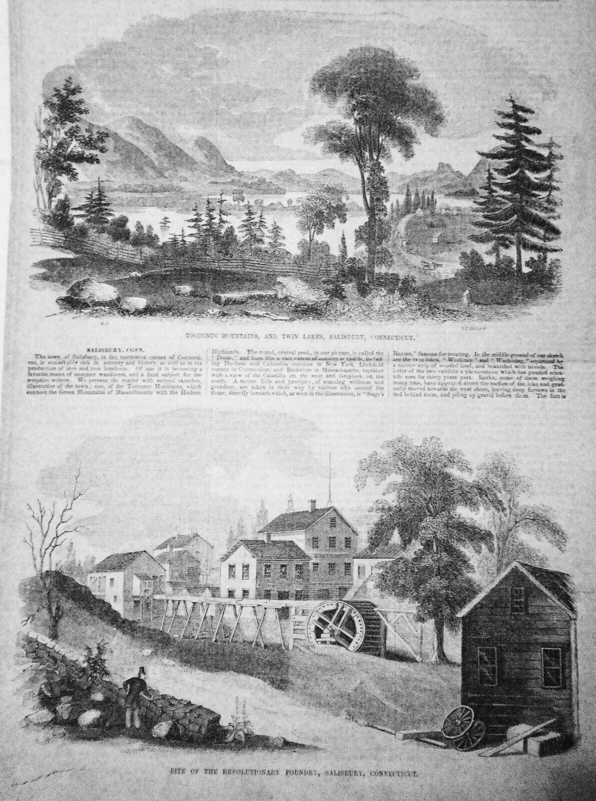 Gleason's Pictorial, June 10, 1854 - Andrew Jackson; Salisbury, CT; Hunterstown