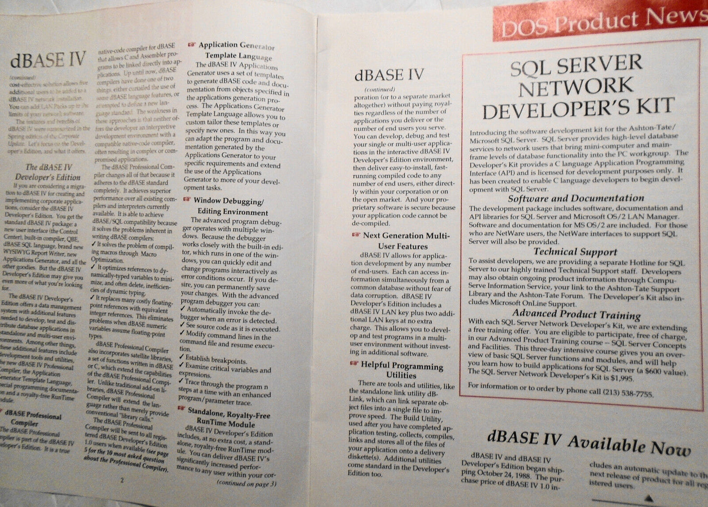 Ashton-Tate Corporate Update, Fall 1988