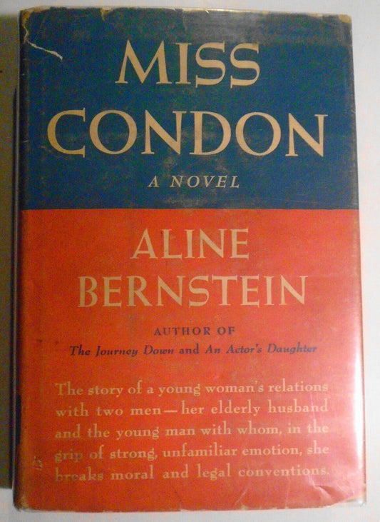 Miss Condon, by Aline Bernstein. First Edition, 1947. Hardcover/DJ