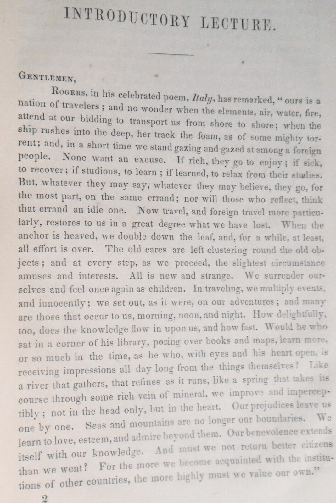 1847 [SIGNED] Lecture on surgery at University of Pennsylvania by William Gibson