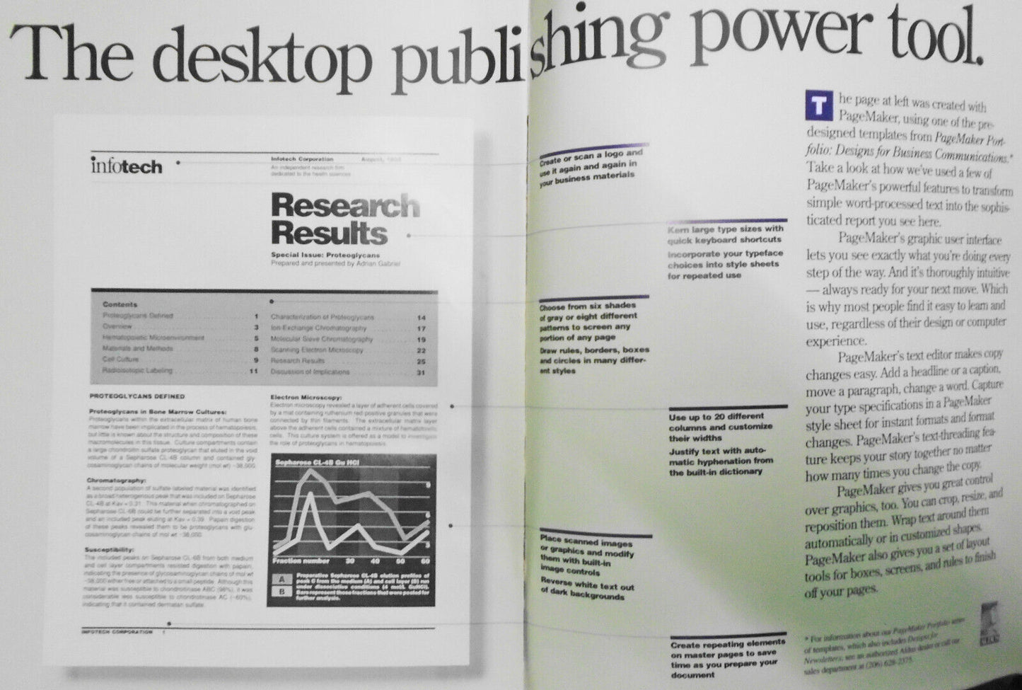 Aldus PageMaker - 1988 Advertising Promo Brochure