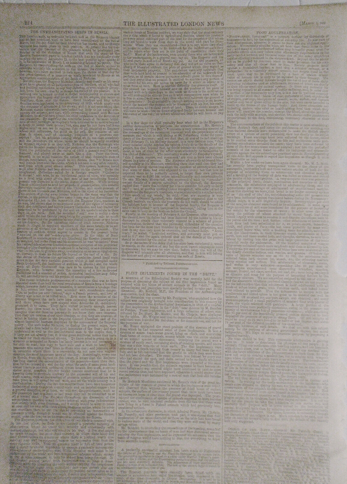 John Anderson the fugitive slave in Canada released Illustrated London News 1861