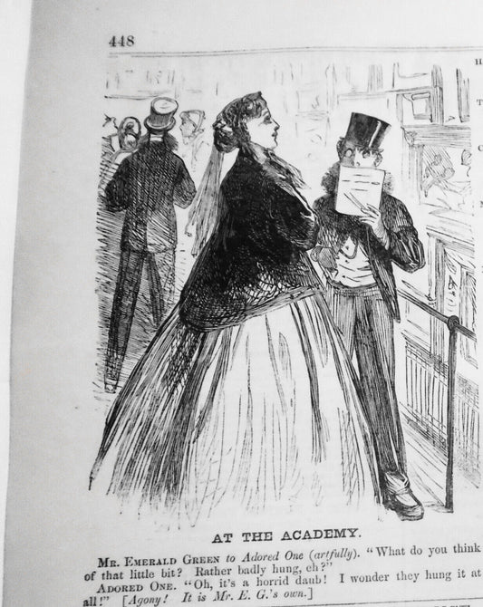 At The Academy, original cartoon in Harper's Weekly July 15, 1865