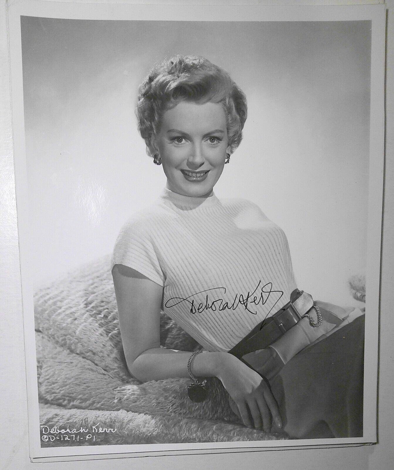 Vintage Deborah Kerr original Hand Signed  8"x10" Photo