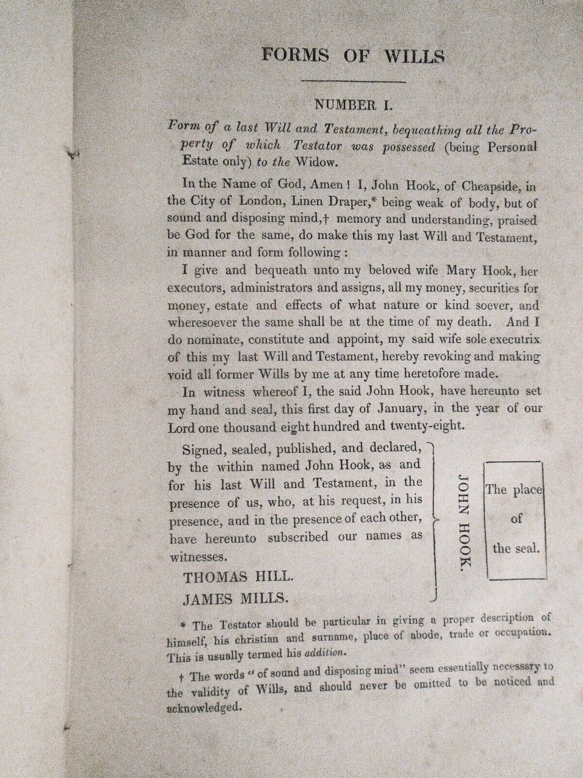 1828 Plain advice to the public, to facilitate making of their own wills - Brady