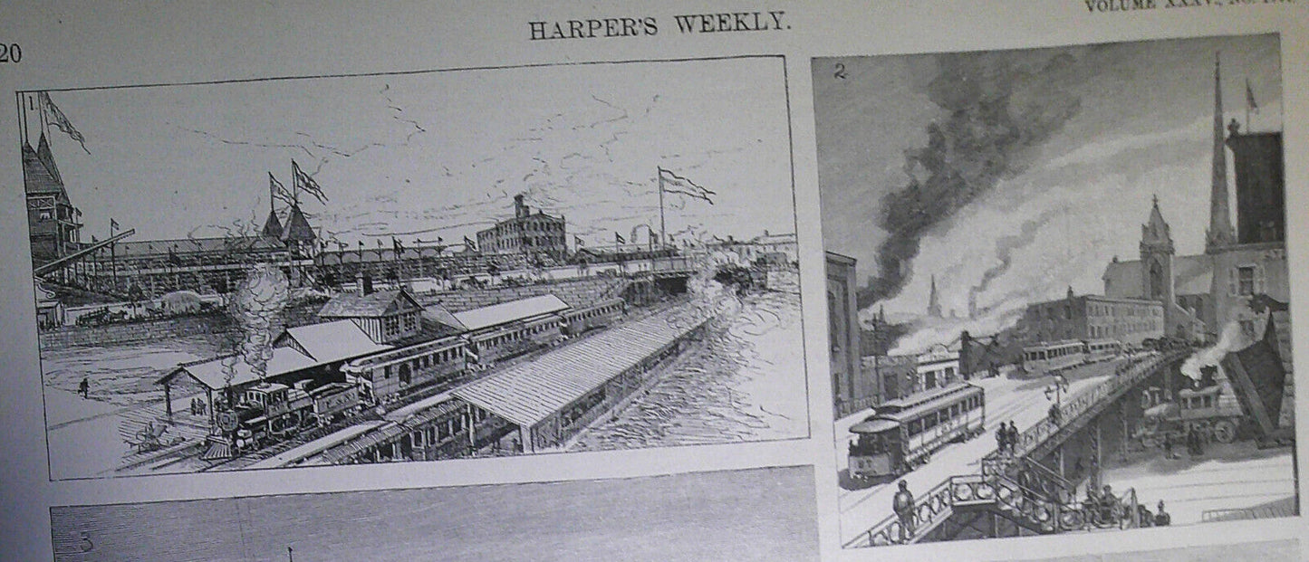 The Philadelphia & Reading Terminal Facilities. Harper's Weekly January 10, 1891