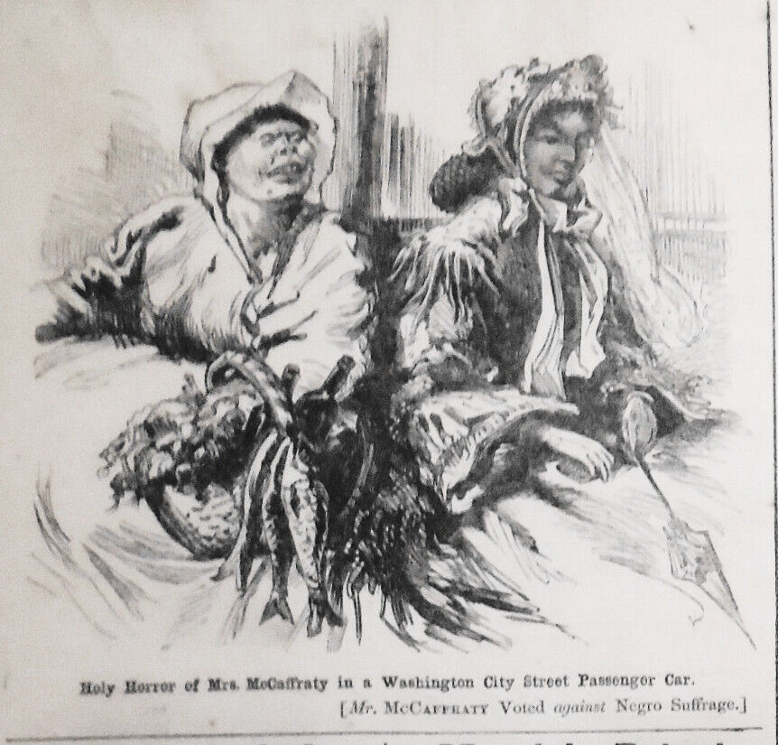 Lincoln entering Richmond, April 4, 1865 - in Harper's Weekly February 24, 1866