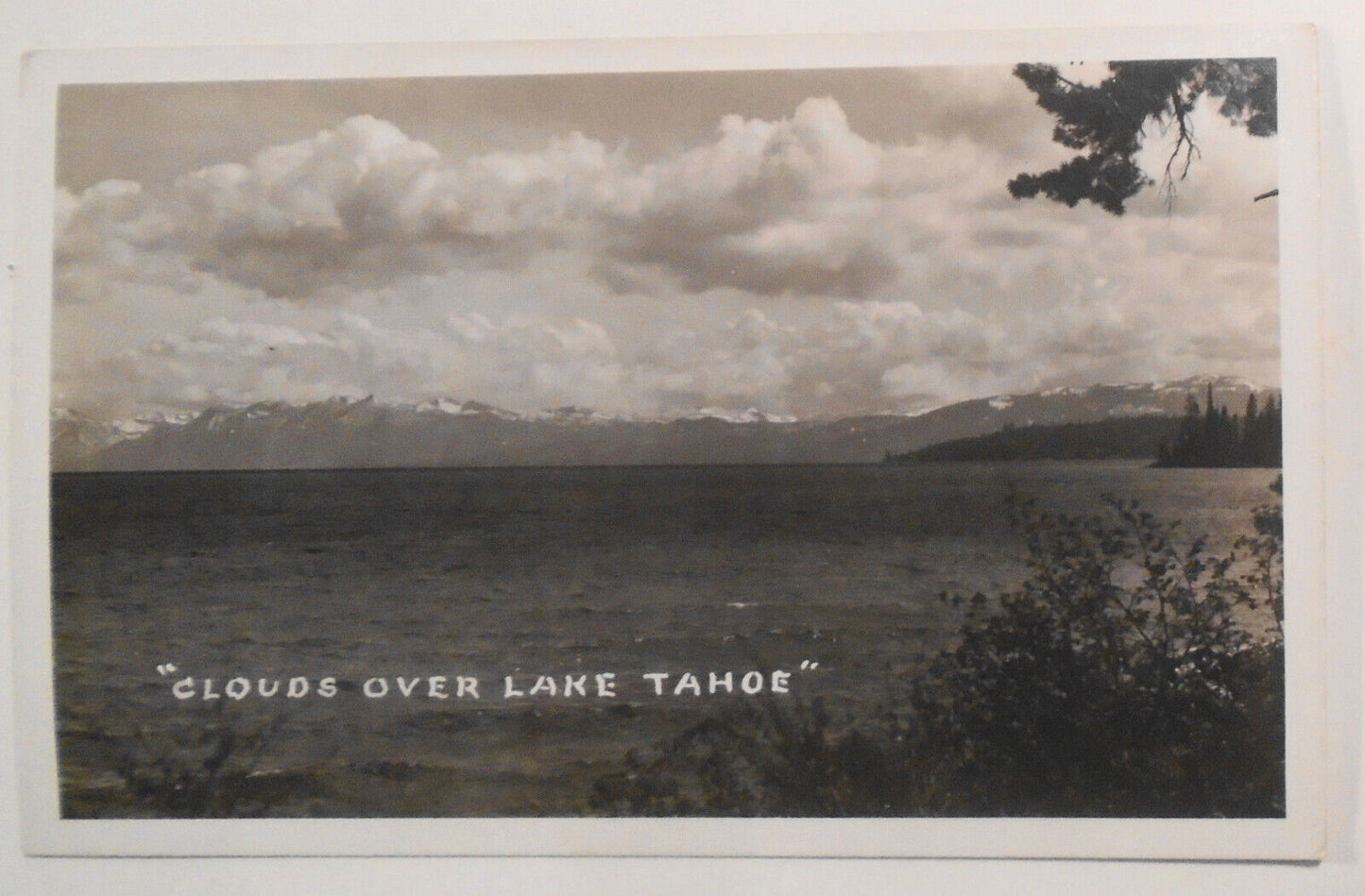Lake Tahoe : 3  RPPC Antique Photo Postcards lot