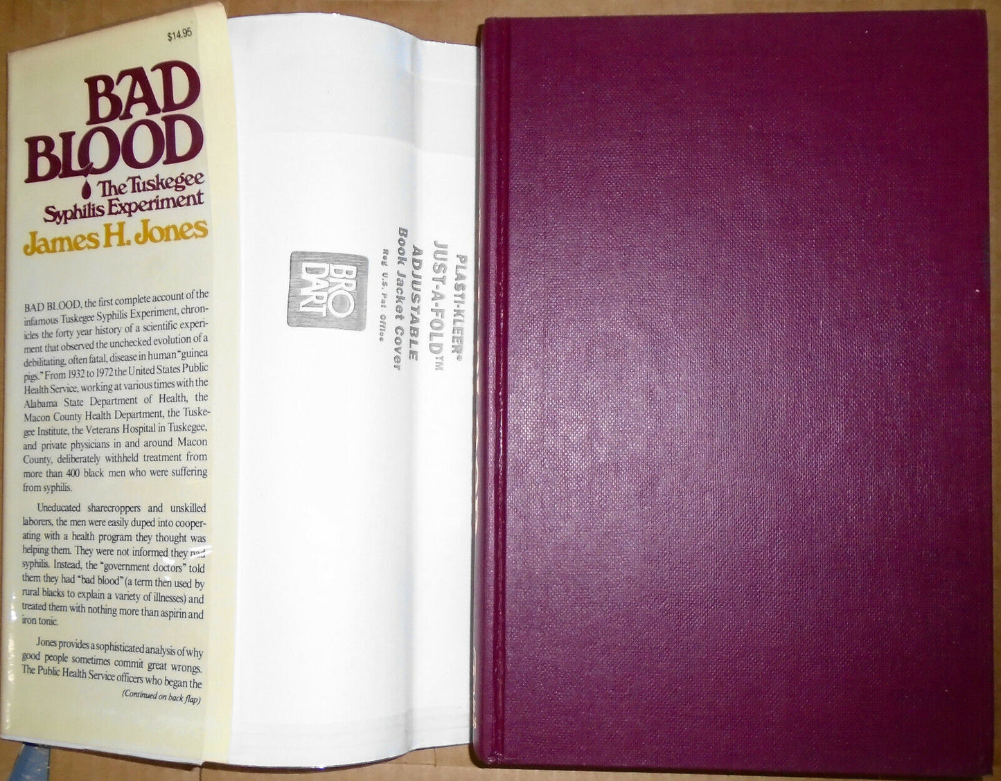 Bad Blood: The Tuskegee Syphilis Experiment by James H Jones. 1981 Hardcover 1st