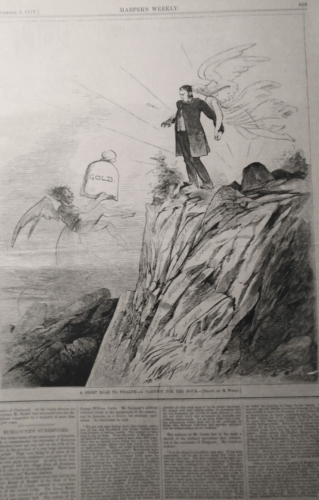 Harper's Weekly Nov 3, 1877 Original Complete Issue - The Millennium by Th. Nast