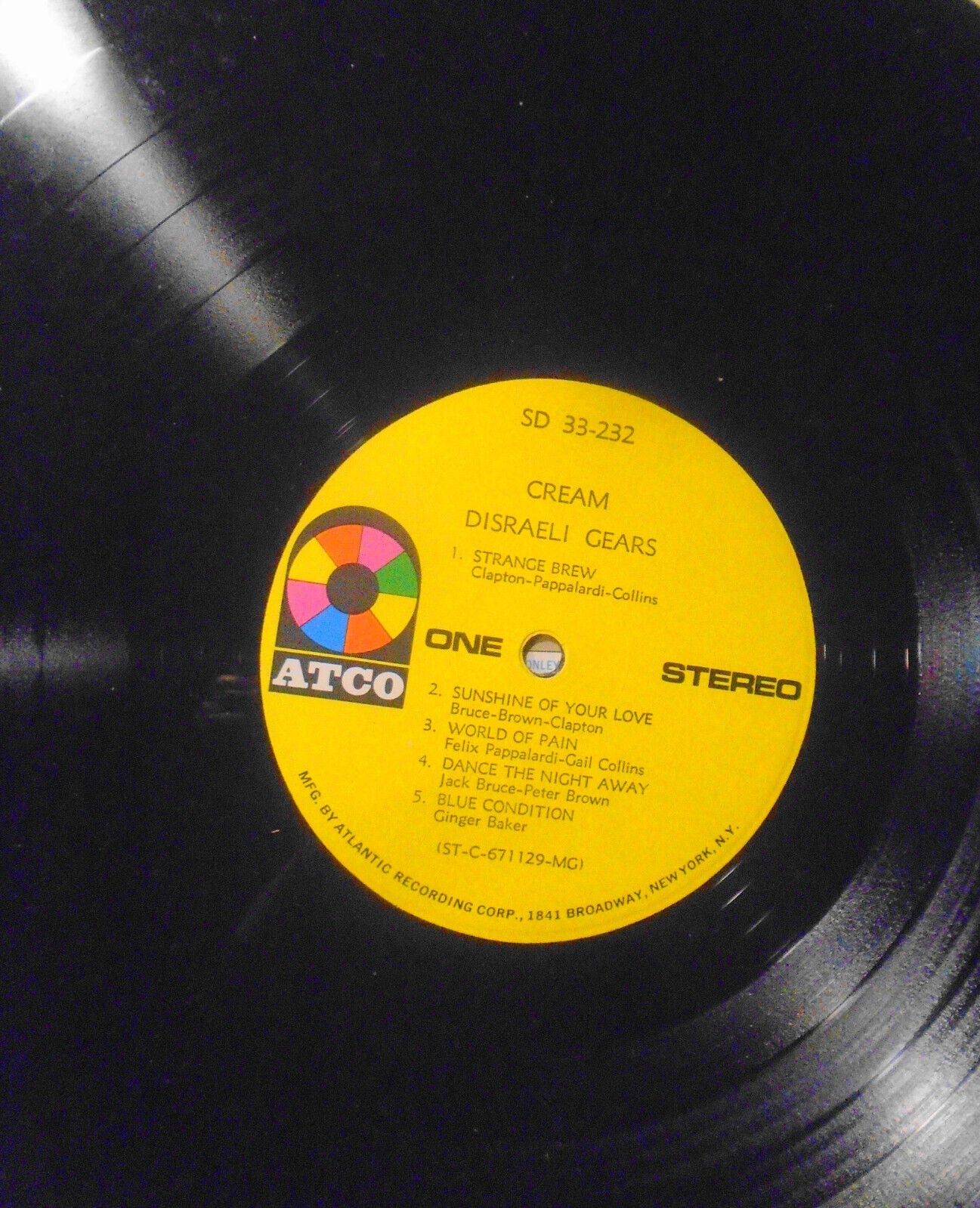 Cream : Disraeli Gears & Best of Cream - 2 LP lot - Eric Clapton; vinyl records