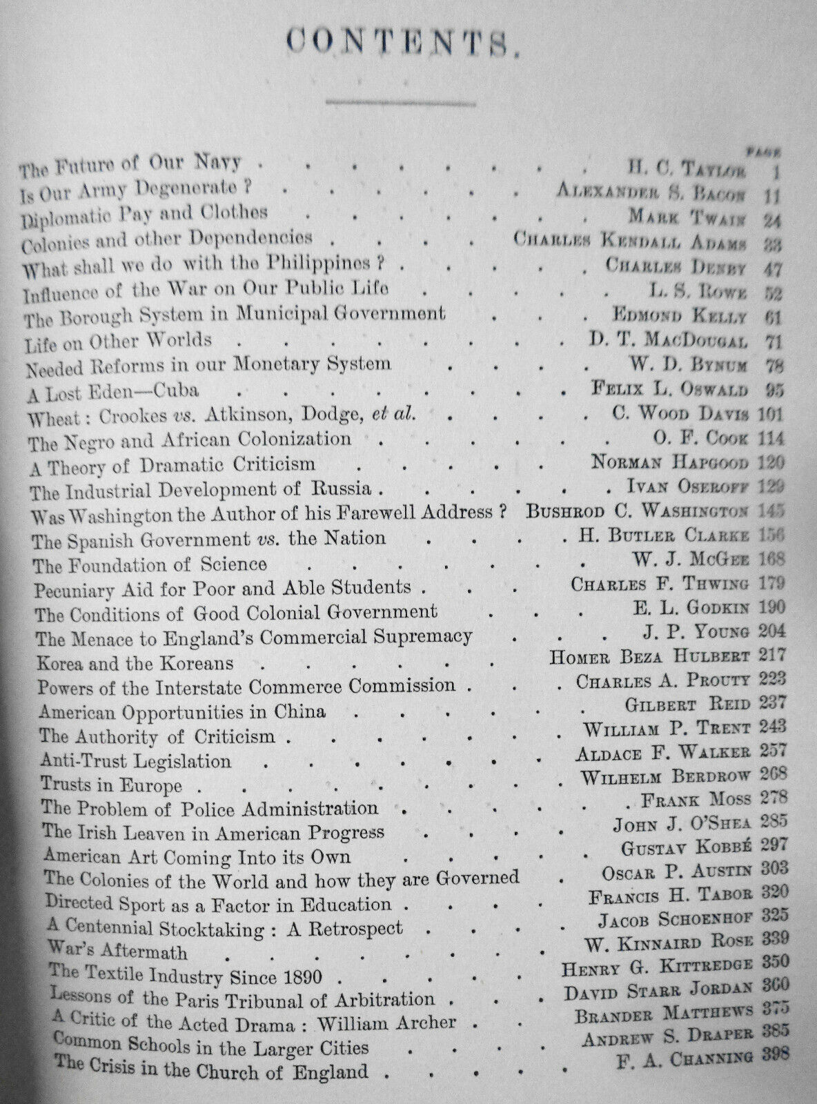 The Forum Vol. XXVII - March-August 1899. Bound volume. Future of the Negro, etc