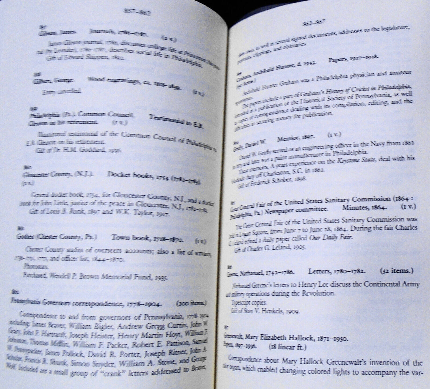 Guide to the Manuscript Collections of the Historical Society of Pennsylvania.