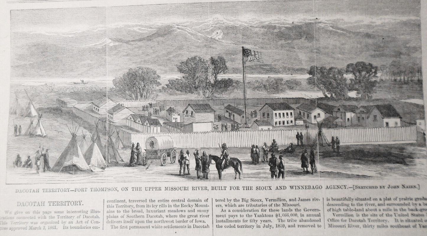Dacotah Territory : 4 prints - Harper's Weekly October 28, 1865