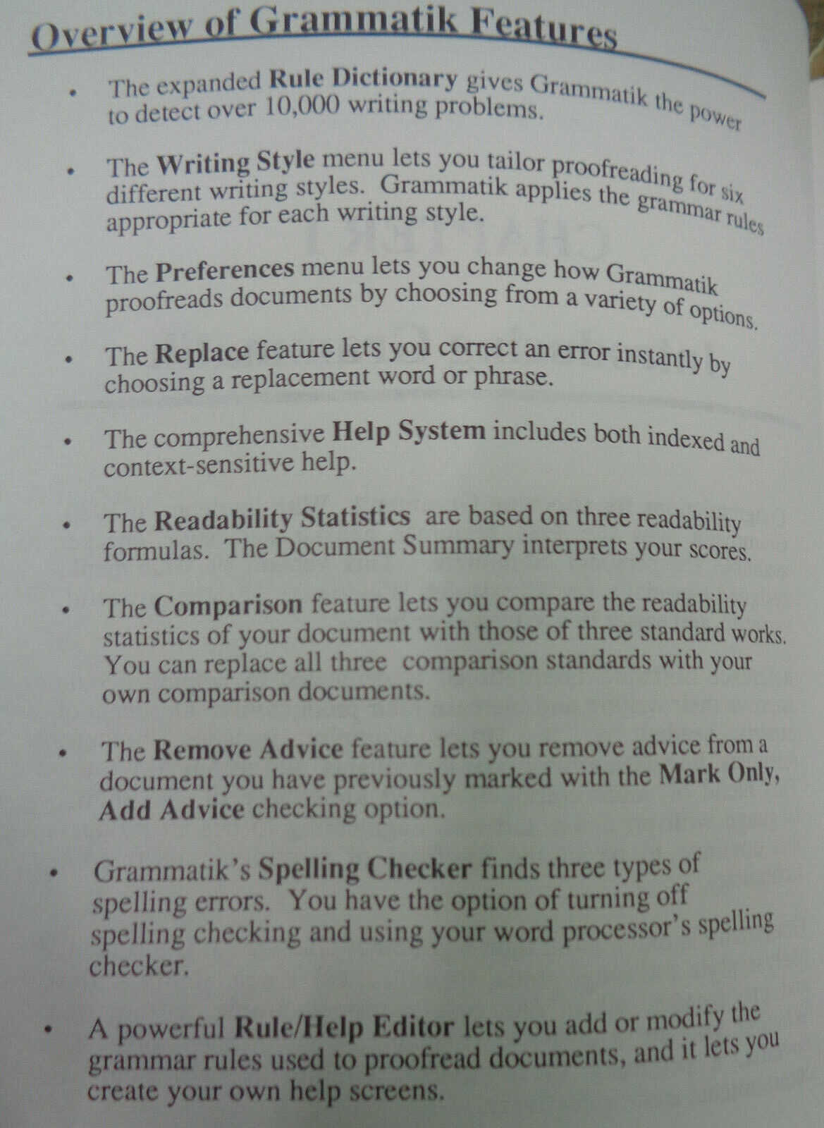 Gram-mat-ik Windows [Grammatik] - by Reference Software - 1990.