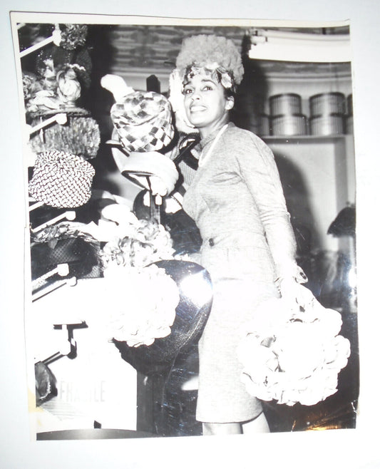 1964 Marguerite Belafonte with hats by Coretta Scott King milliner Linda Page