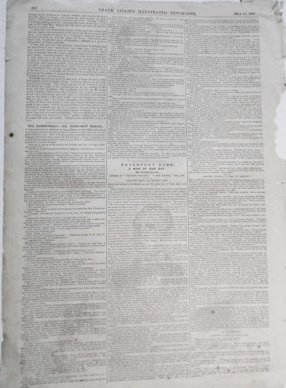 The American Horse-Tamer, Mr. J. S. Rarey - Frank Leslie's, May 15, 1858