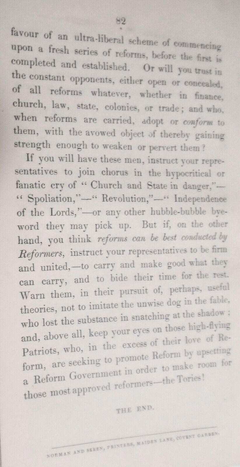 1837 What Next? Or the Peers and the Third Time of Asking. By Sir Henry Rich.