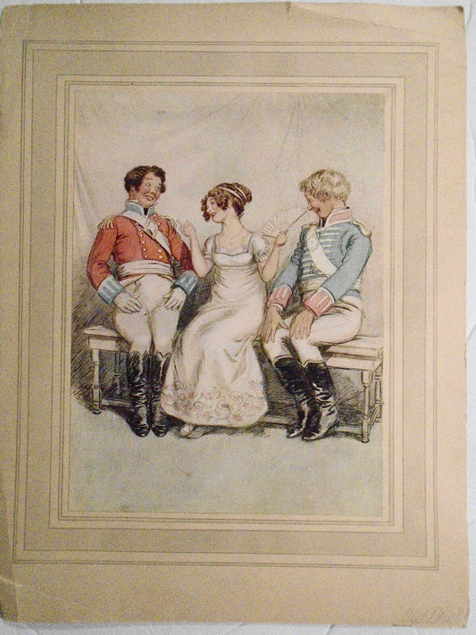 Hugh Thomson Illustration from Quality Street by Barrie. ca 1916. [Phoebe]