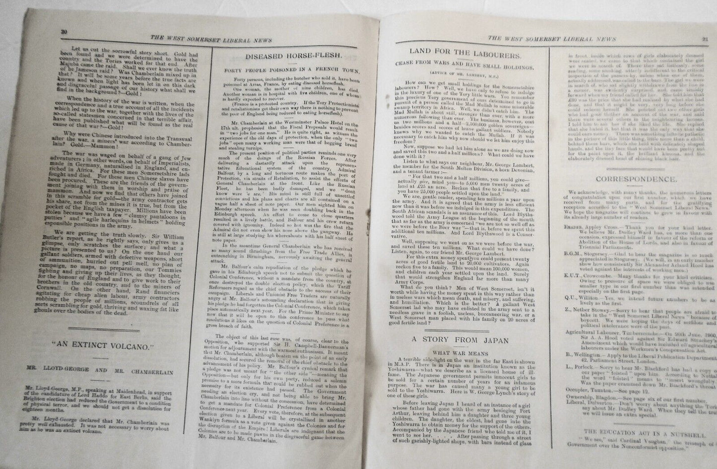 1905 West Somerset Liberal vs. Conservative dueling Publications July '05