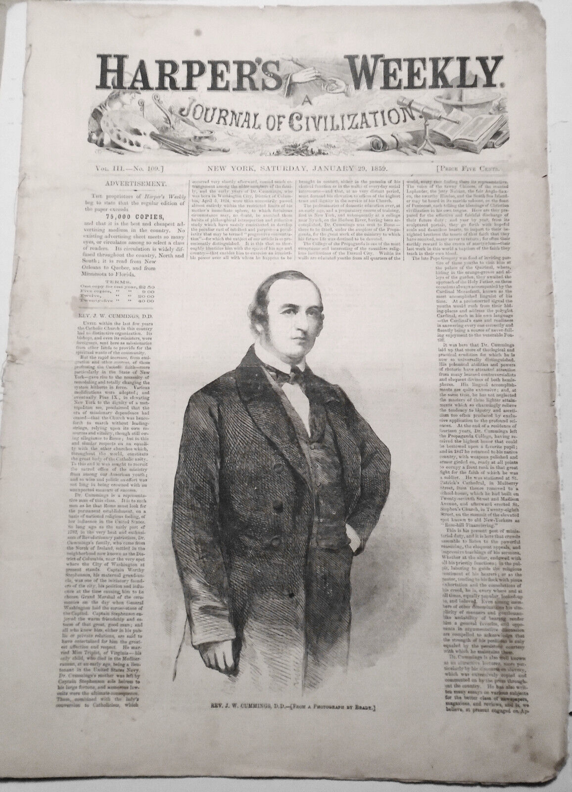 Harper's Weekly June 29, 1859 - Cuba: Negroes; plantation; Employment Of Women