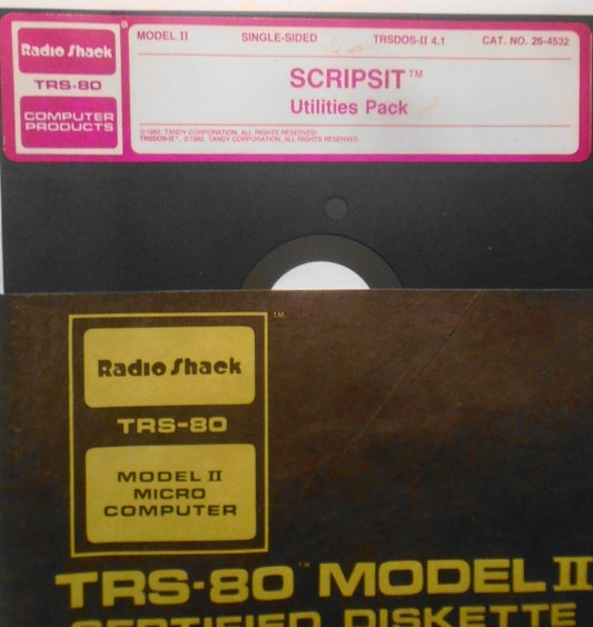 1982 Radio Shack TRS-80 Model II, SCRIPSIT Utilities Pack Program