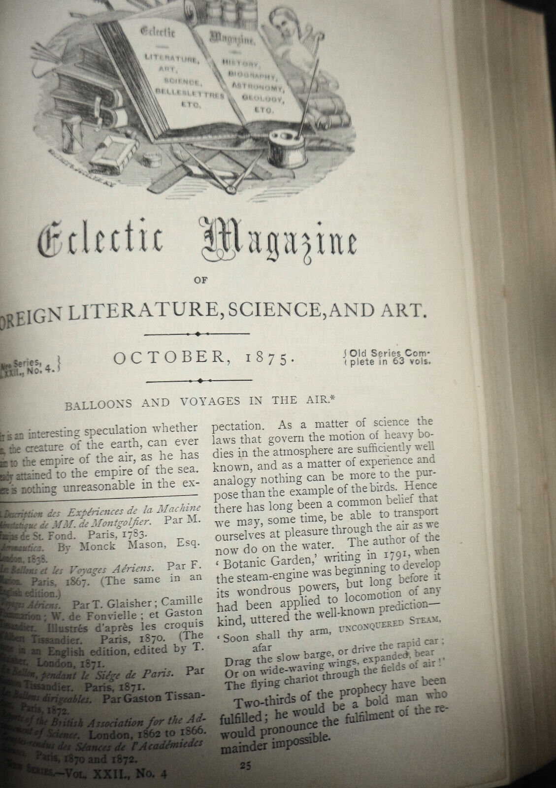 1875 The Eclectic magazine of foreign literature, science art July-Dec Vol. XXII