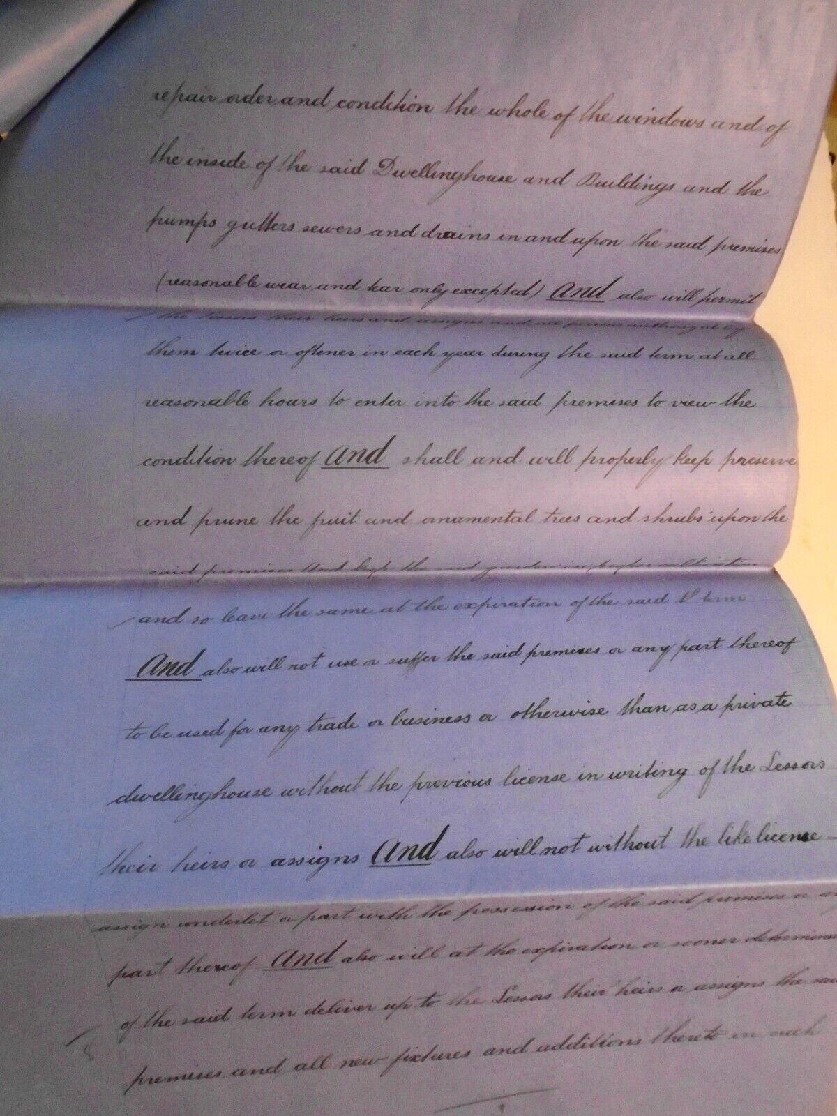 1882 Lease indenture. Hereford, England