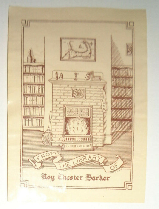 Roy Chester Barker - Ex Libris Bookplate