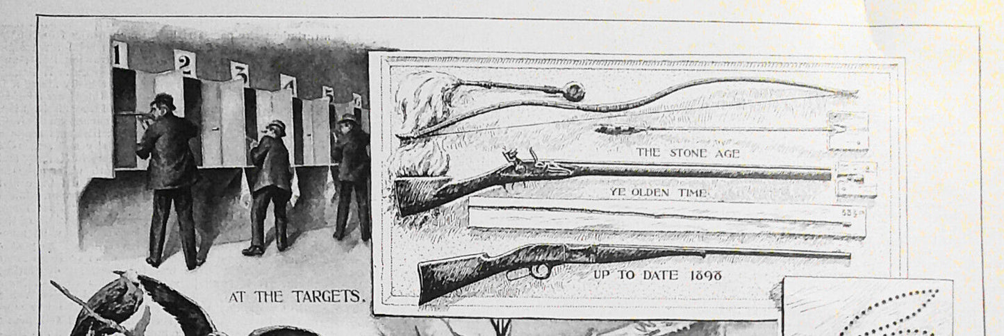 At the Fourth Annual Sportsmen's Exhibition, Madison Square Garden. HW, 1898.