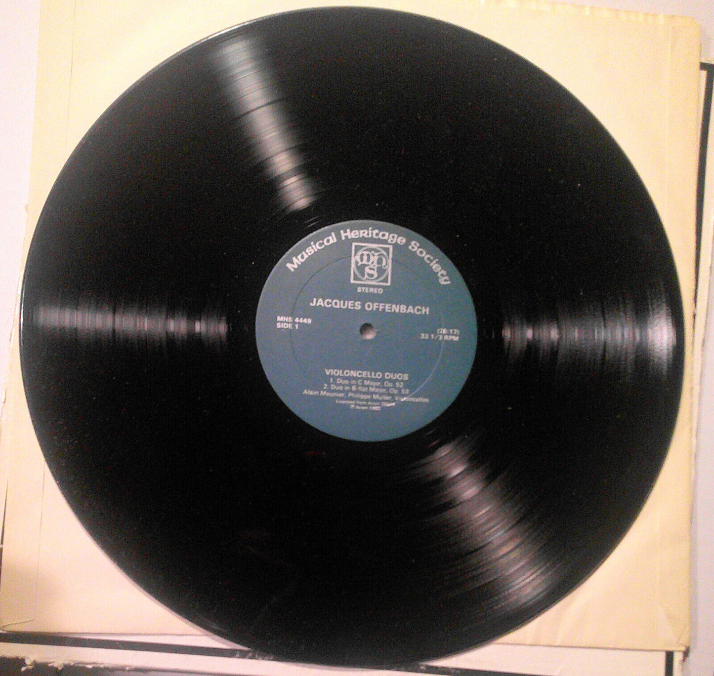 4 violin & cello vinyl LPs lot : Milstein, Szigeti, Meunier, de Sarasate, et al