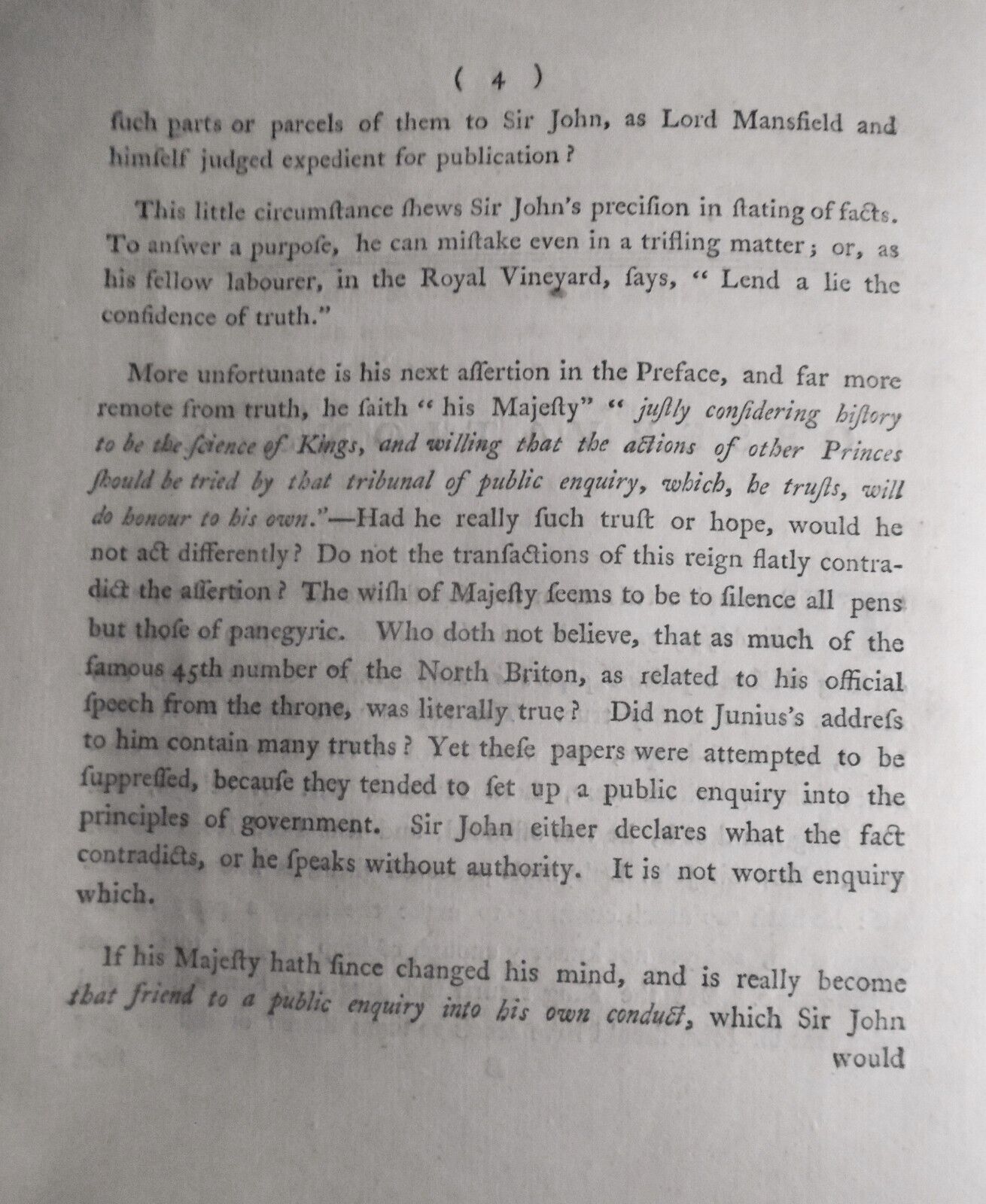 1773 Observations on ... "Memoirs of Great-Britain, by Sir John Dalrymple".