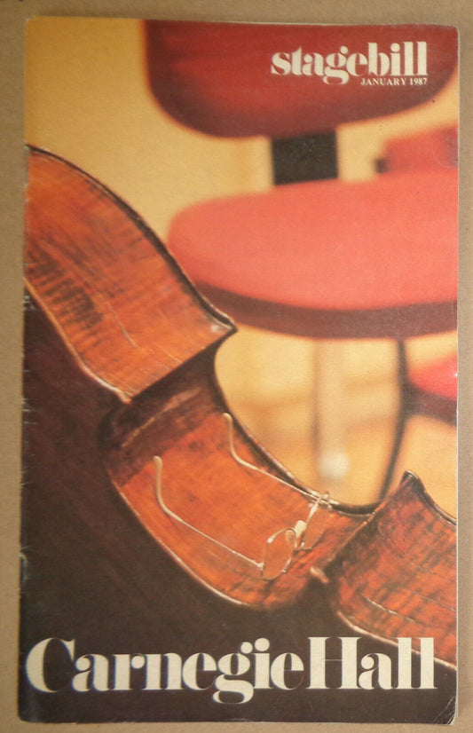 Samuel Ramey, Bass & Warren Jones, Piano - Carnegie Hall Stagebill - Jan 9, 1987