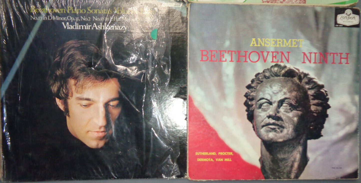 12 Beethoven LPs : Wuhrer, Brendel, Steinberg, Bohm, Szell, Kempff, Ashkenazy...