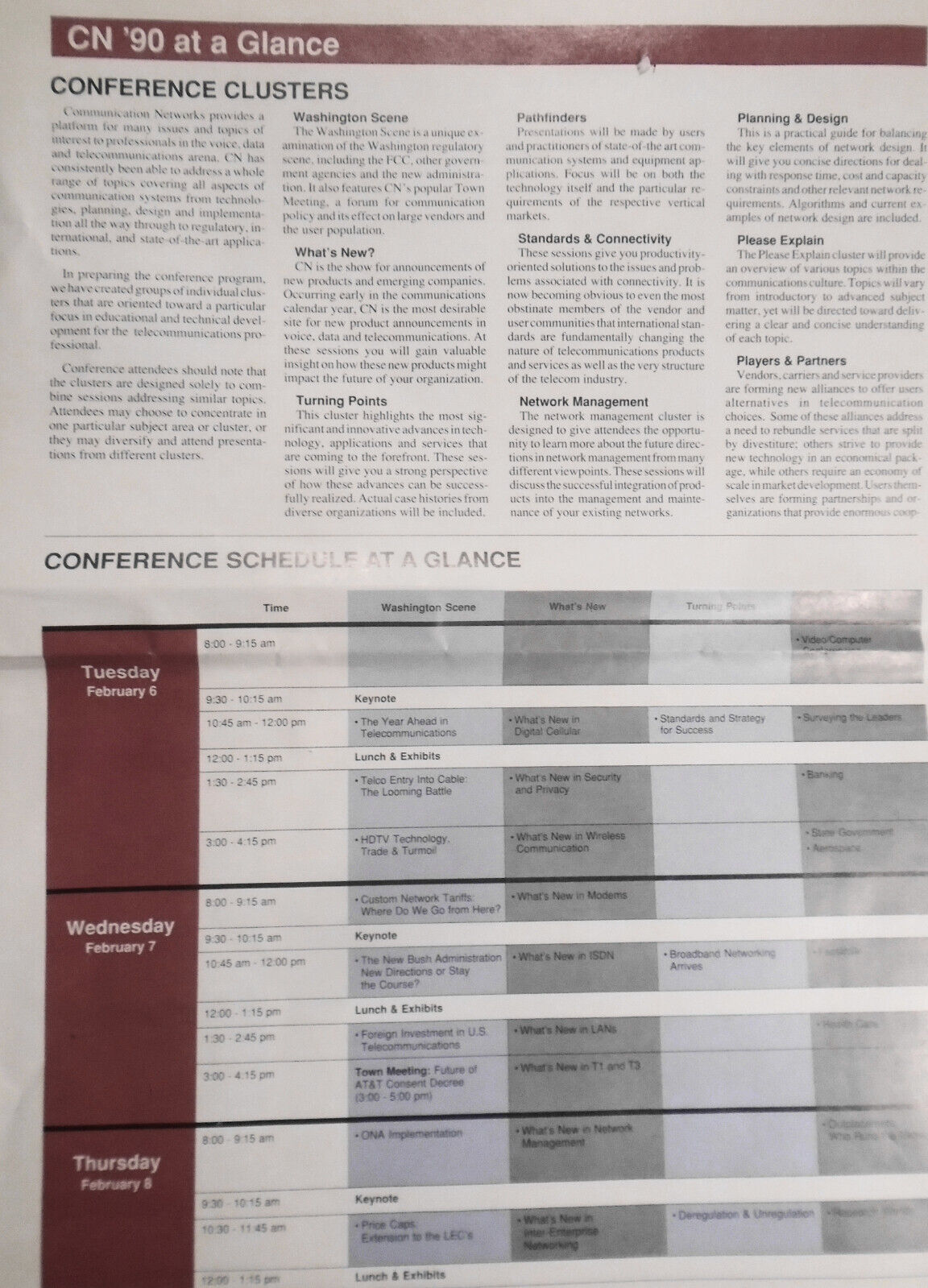 The Link-Up, Oct. 1989 - Communication Networks Conference & Exposition program