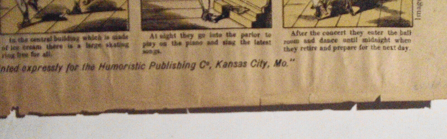 1888 The Land of Cogagne - Imagerie d'Epinal of France # 35. Children, Bicycle..