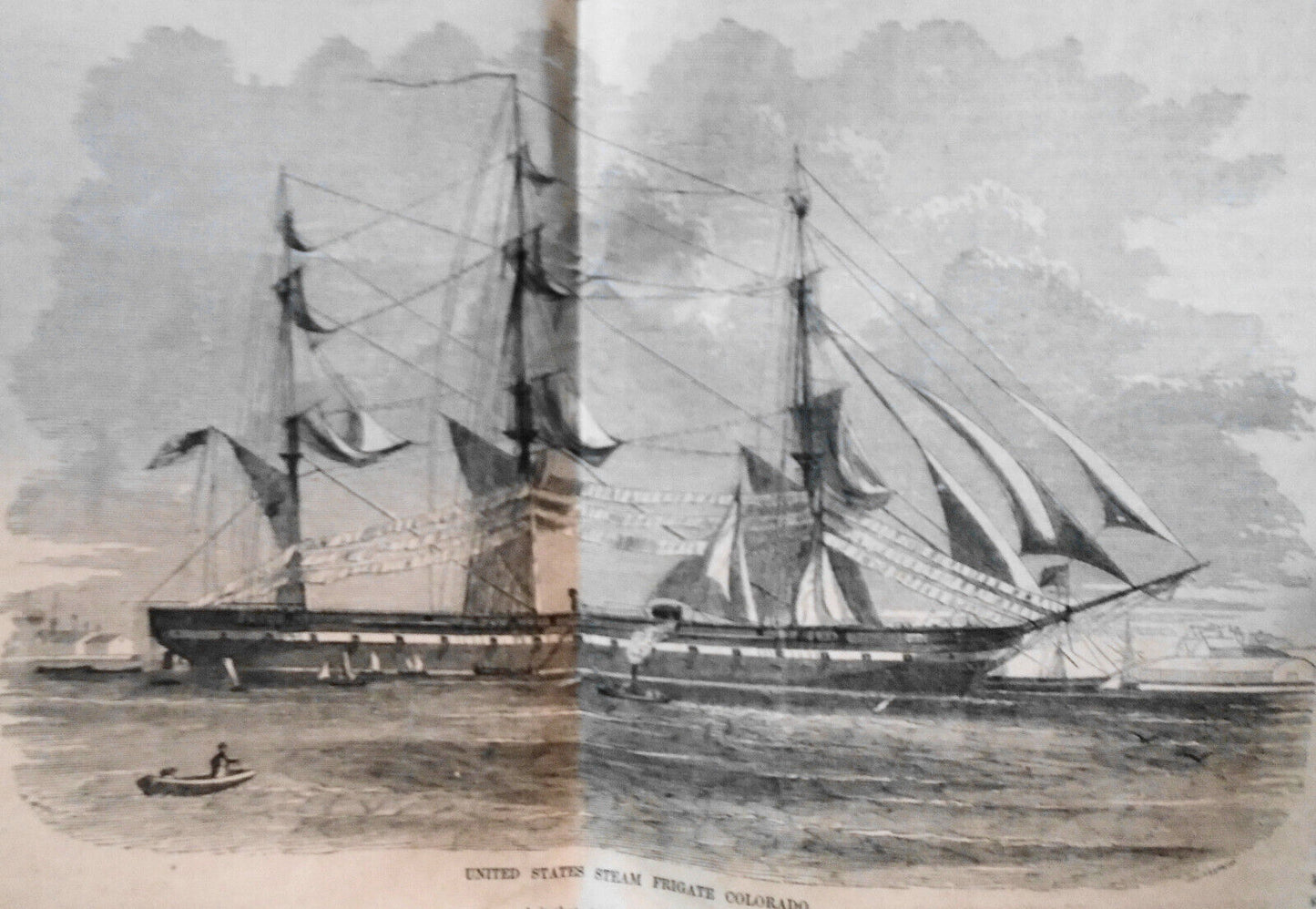 Gleason's Weekly Nov 20, 1858 - Steam Frigate Colorado; City & Port Of NY, etc