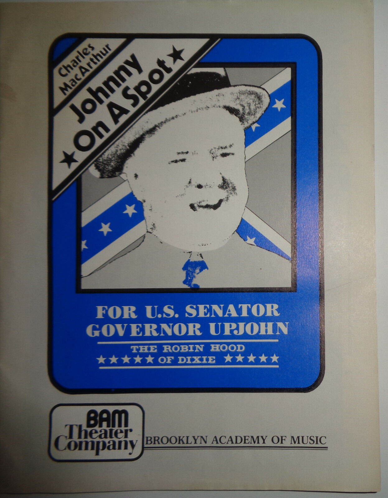 JOHNNY ON A SPOT by CHARLES MacARTHUR - PROGRAM - 1980 Brooklyn Academic Music