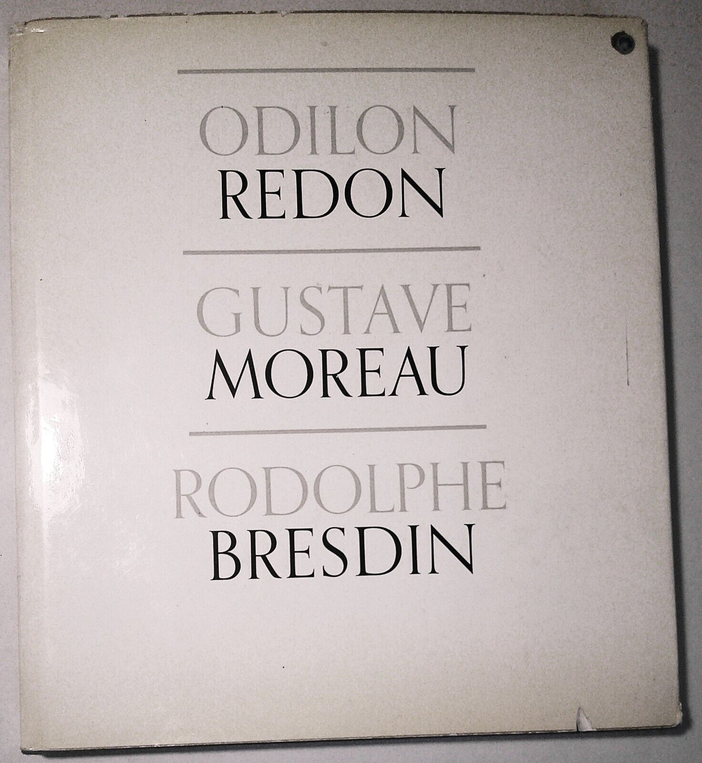 Odilon Redon, Gustave Moreau, Rodolphe Bresdin - 1961 Hardcover/DJ MOMA catalog