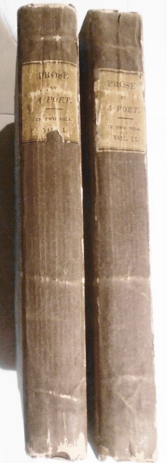 1824 Prose, by a poet - by James Montgomery. 2 Volumes set. 1st & only edition.