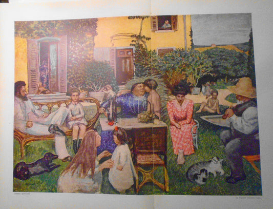 Pierre Bonnard : La Famille Terrasse (1900)  - Verve 1939 original