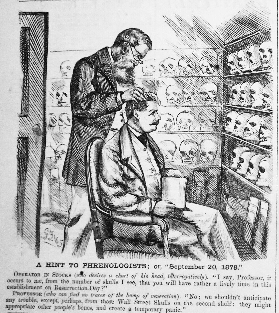 A Hint to Phrenologists; or, September 20, 1878 -  in Harper's Weekly, 1865