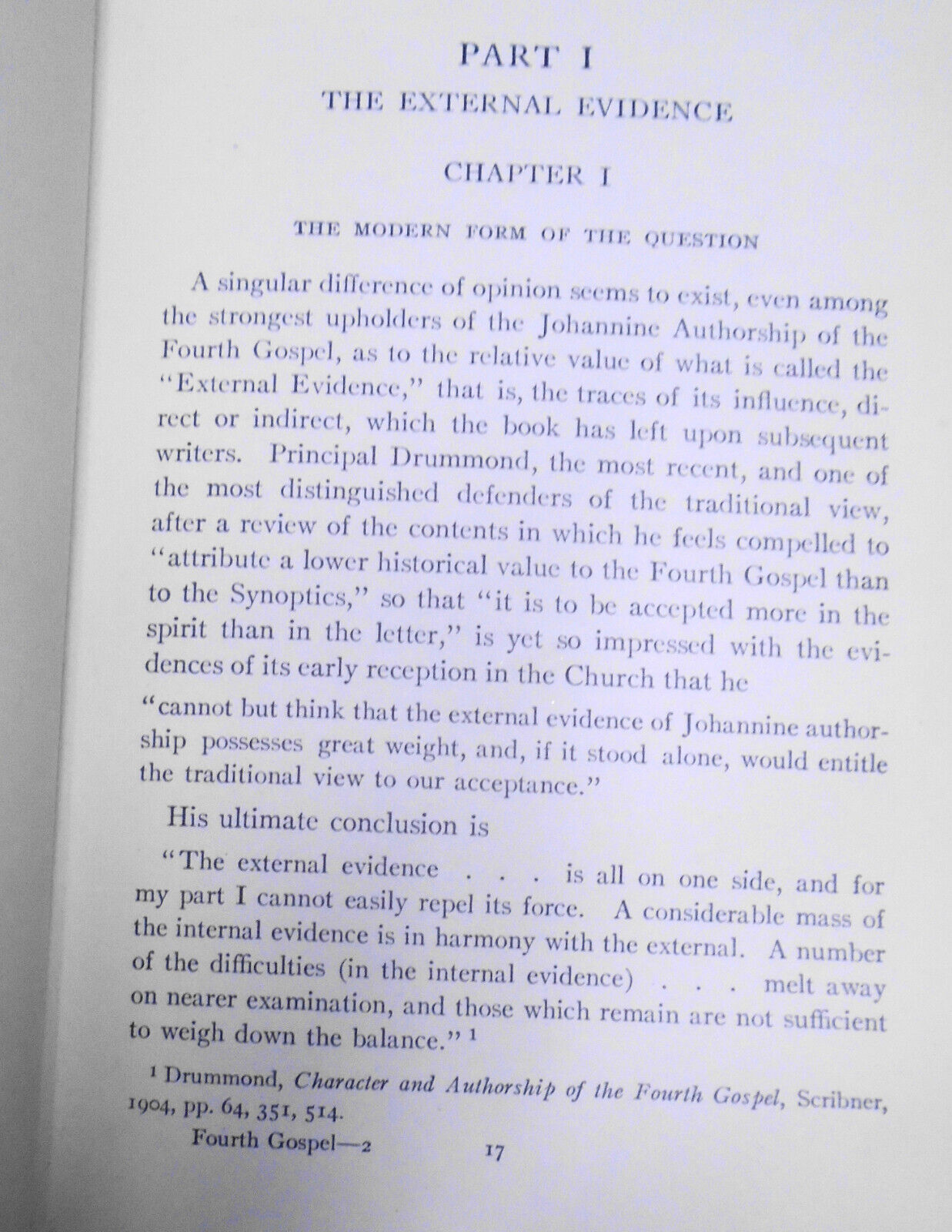 1910 The Fourth Gospel in Research and Debate, by Benjamin Wisner Bacon