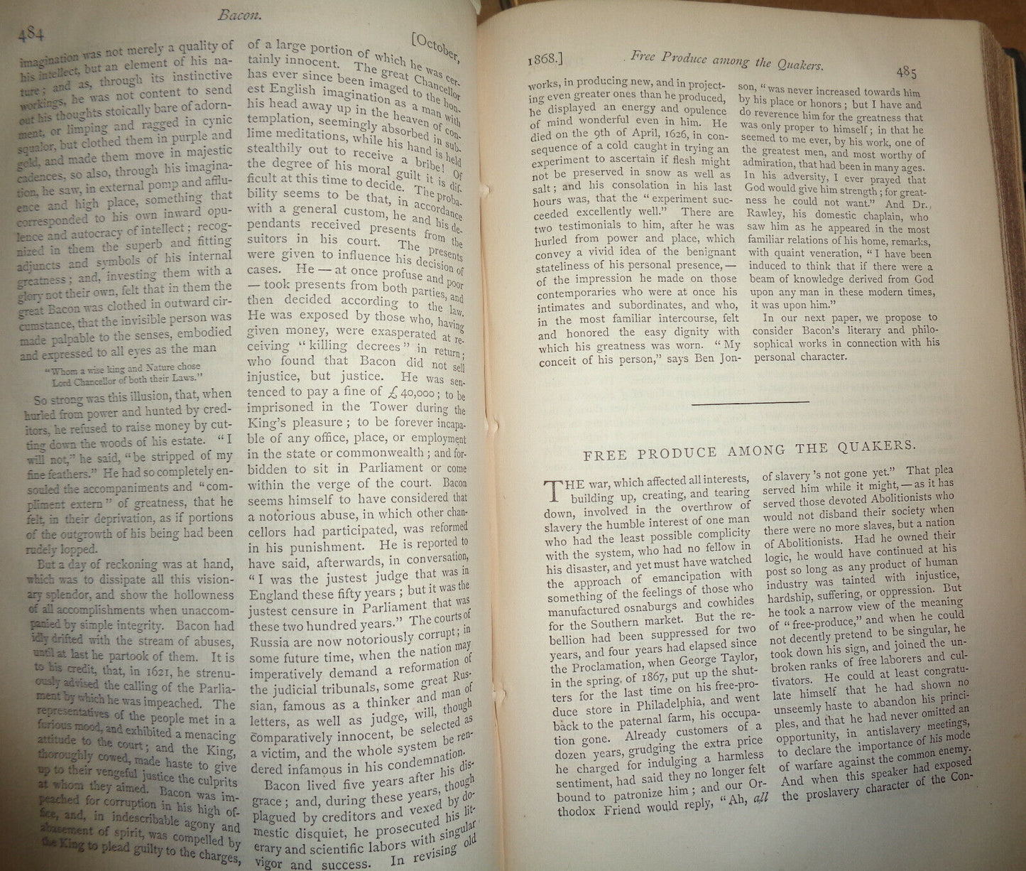 1868 Atlantic Monthly Volume 22 - Notre Dame, Hudson River, Hawthorne, the poor