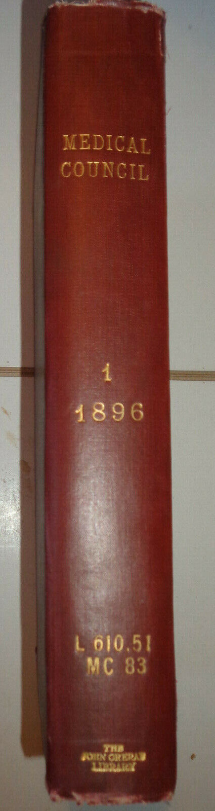 THE MEDICAL COUNCIL, Vol 1, No. 1, 1896. Monthly journal for physician & surgeon