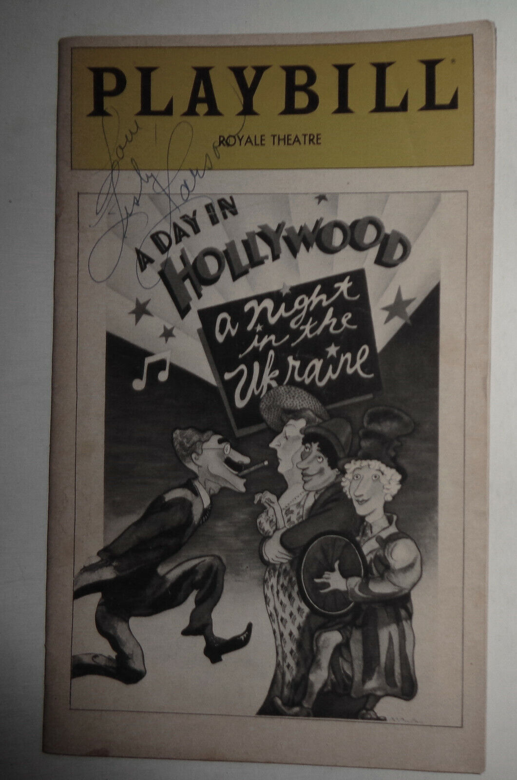 Lisby Larson SIGNED A Day In Hollywood A Night In The Ukraine Playbill 1981