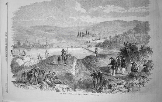 The Tchernaya, in the Crimea  - Illustrated London News, July 14, 1855